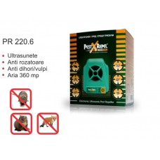Electronic Pest Repeller cu ultrasunete - PR-220.6 - 360 mp